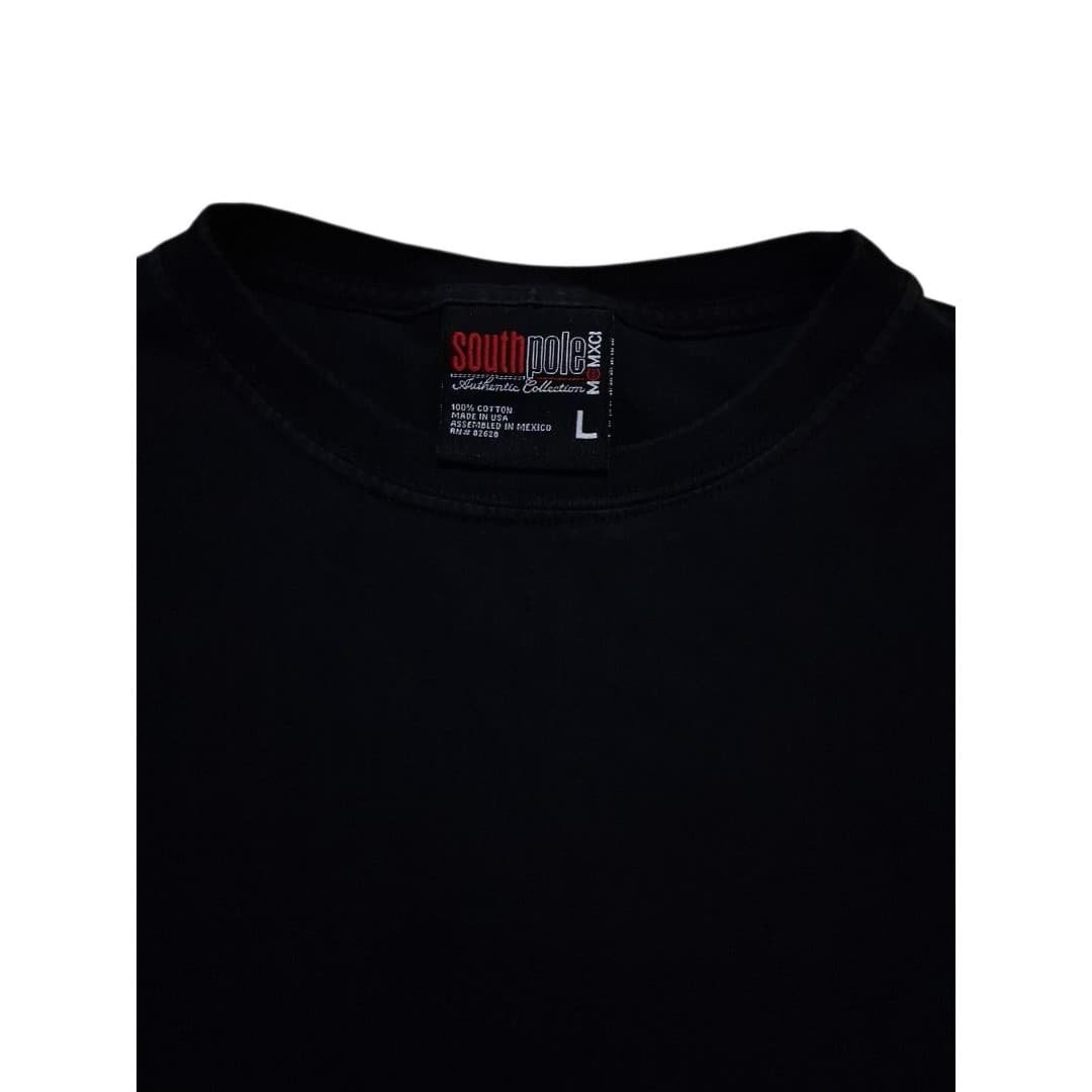 Y2K Southpole Wrestling Graphic T Shirt Mens Large Black Lucha Belt Tee - Thumbnail 3