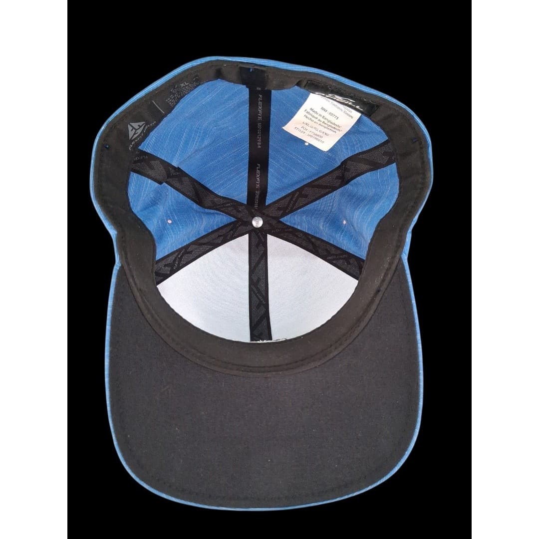 ONeill Hat Blue Flexfit L/XL Stretch Fit Surf Cap Textured Logo - Thumbnail 4