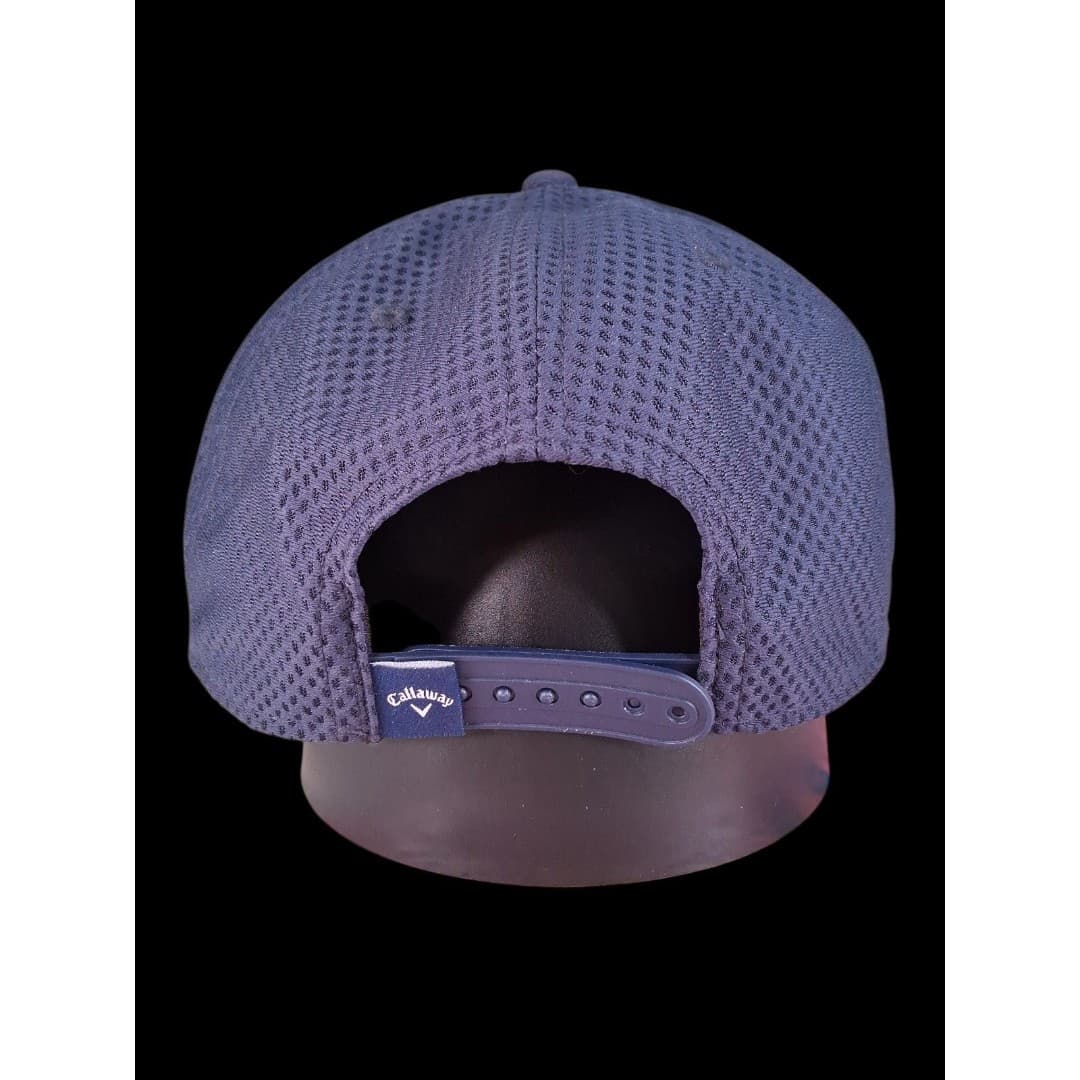 Callaway Hat Navy Blue Snapback Golf Cap Stripe Logo Adjustable - Thumbnail 3