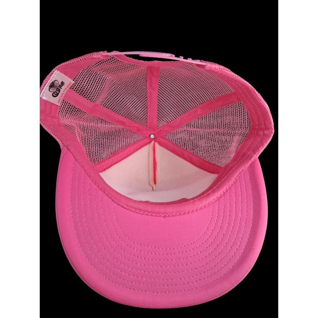 Cobra Trucker Hat Neon Pink Snapback Surf Paddleboard Logo Mesh Cap - Thumbnail 3