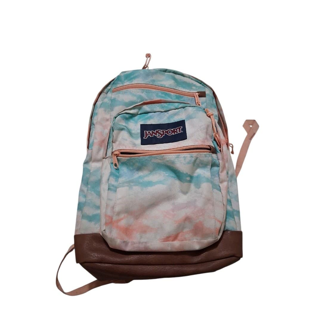 JanSport Right Pack Expressions Tie Dye Backpack Suede Bottom Laptop Bag - Image 1