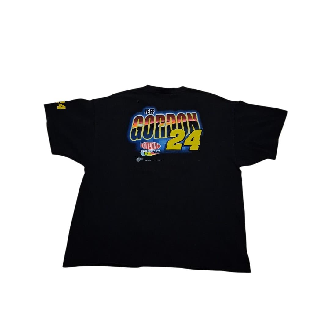 Vintage 2002 Jeff Gordon 24 NASCAR T Shirt Flame Helmet Double Sided XXL - Thumbnail 4