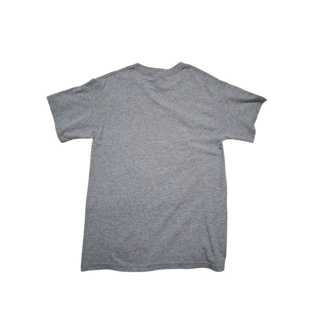 Y2K Flame Basketball Graphic T Shirt Mens Small Gray Burn Up Nets Streetwear - Thumbnail 4