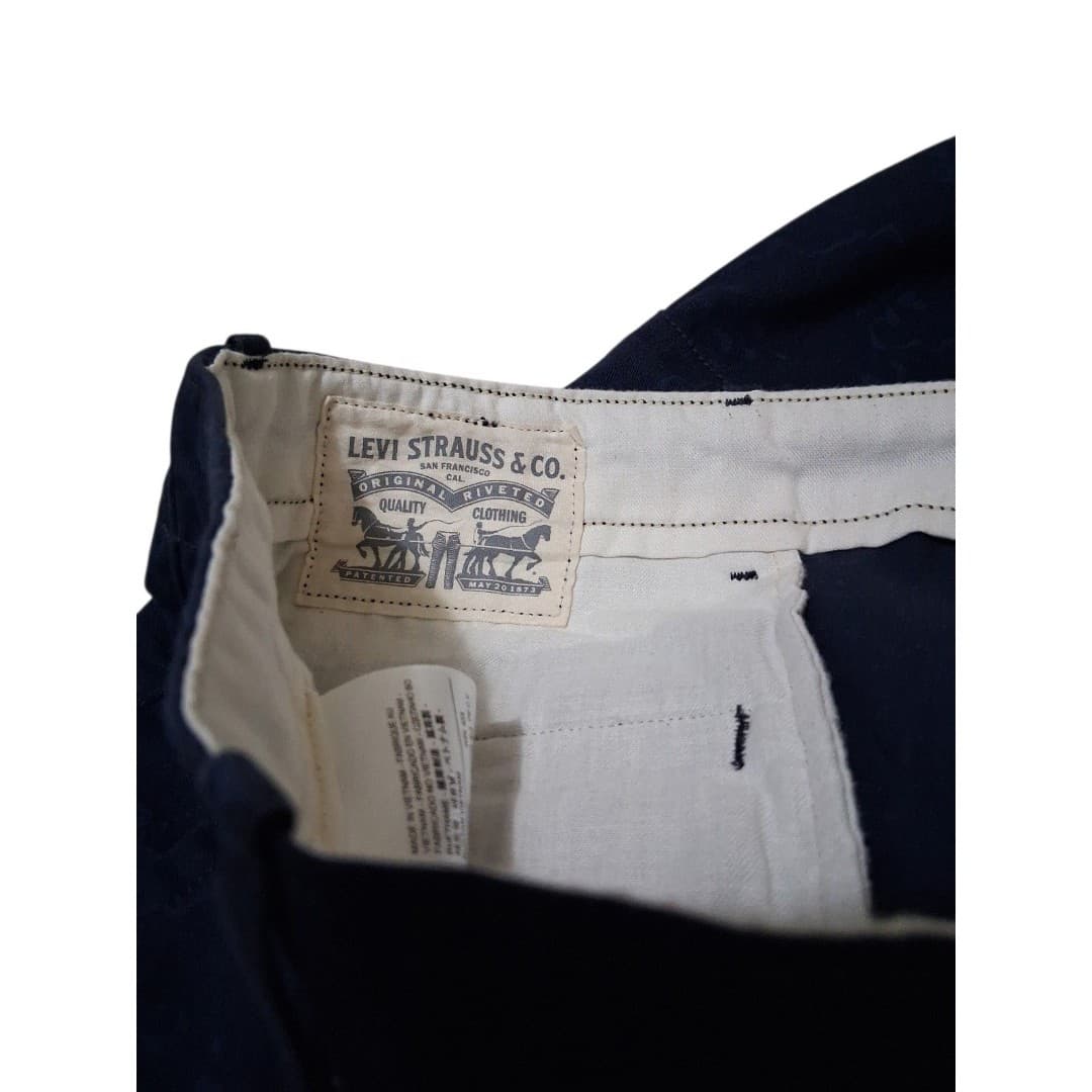 Levi's Dark Blue Camo Wash Slim Straight Cargo Pants Size 34x30 White Tag - Thumbnail 6