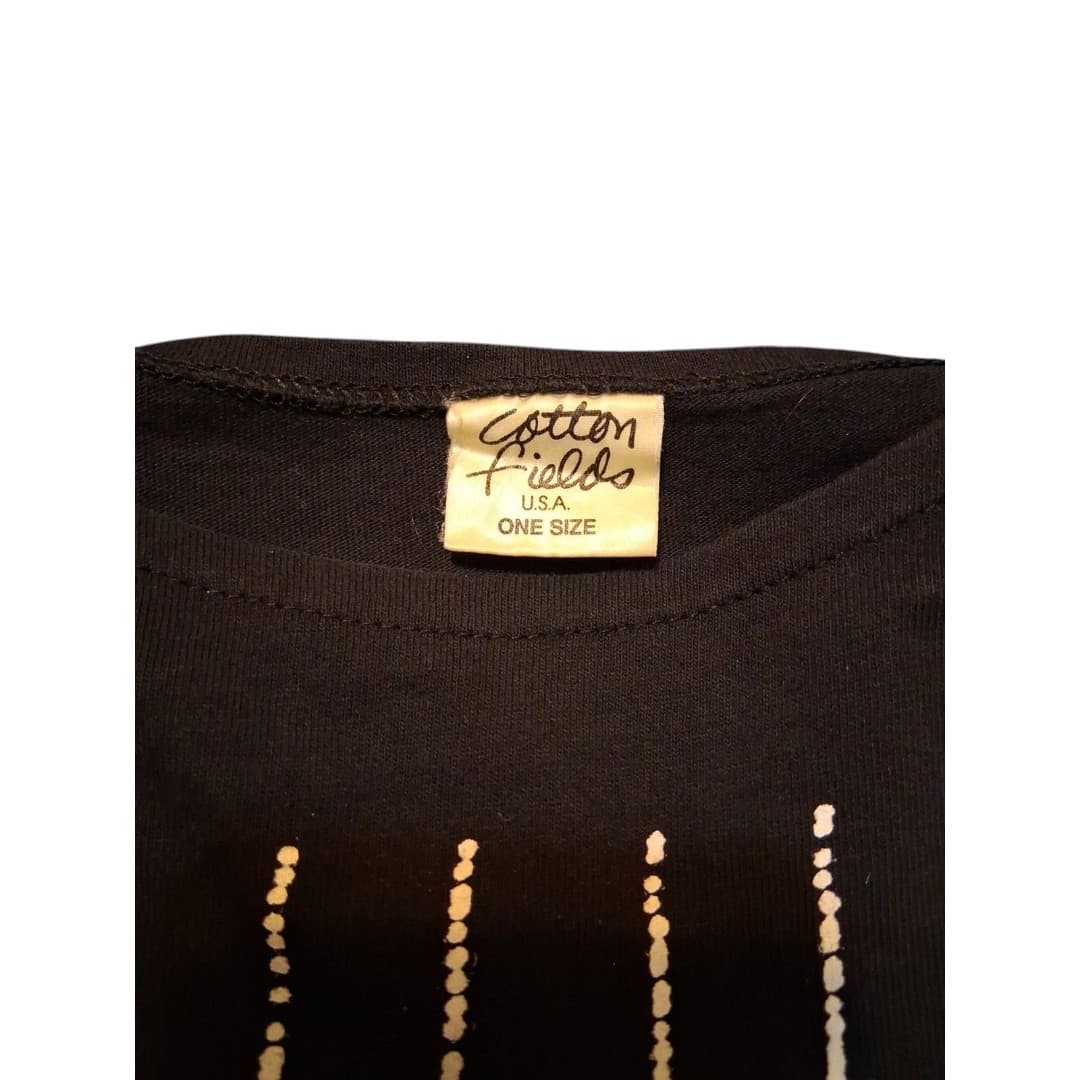 Vintage 1980s Women's Elephant Sweatshirt Cotton Fields Women's Size Large - Thumbnail 2
