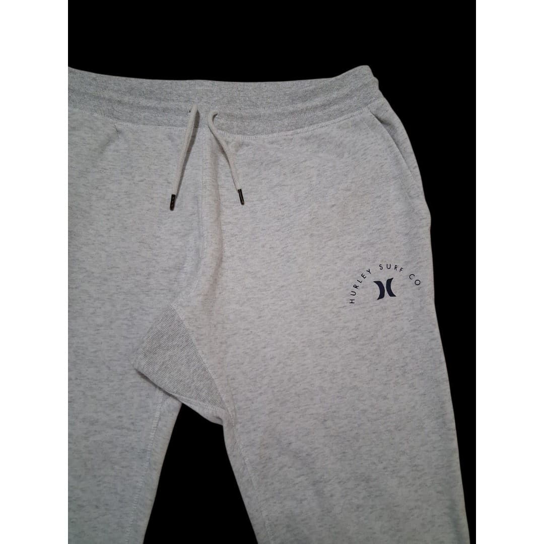 Hurley Sweatpants Mens XXL White Joggers Fleece Drawstring Athletic Casual - Image 1