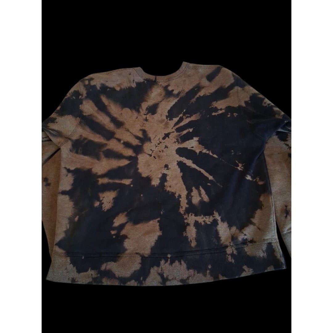 Champion Tye Dye Acid Wash Sweatshirt Reverse Weave Men's XL Rustic - Thumbnail 3