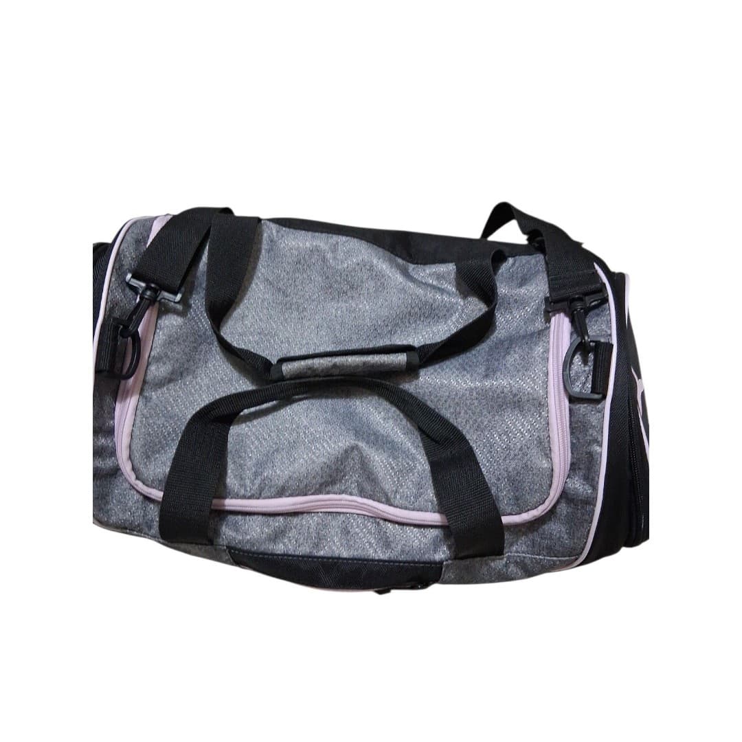 Puma Evercat Contender 3.0 Gray Pink Gym Duffel Bag w/ Shoe Compartment - Thumbnail 2