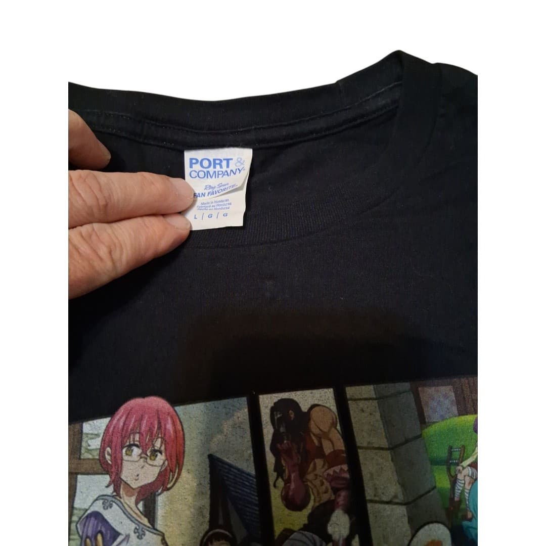 Seven Deadly Sins Anime Shirt Mens L Black Graphic Meliodas Ban Manga - Thumbnail 3