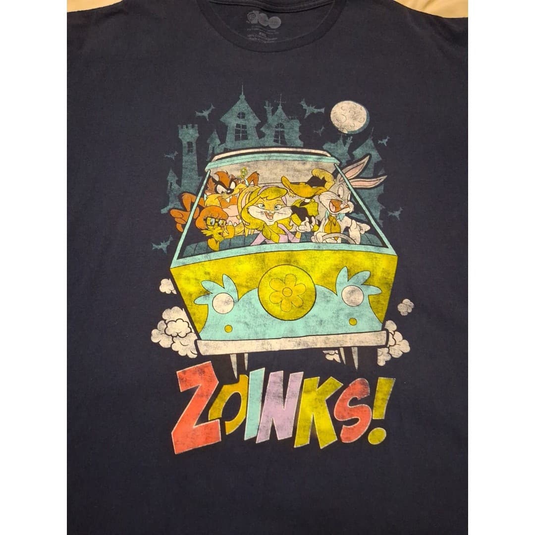 Looney Tunes X Scooby Doo Crossover ZOINKS T-Shirt Size XXL Warner Brothers