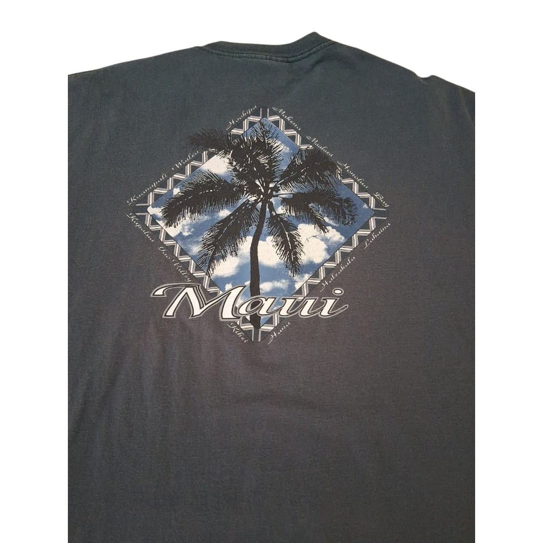 Vintage Surf MAUI Single Stitch 90's T-Shirt Size XXL SofTee Tag Hawaiian Surf