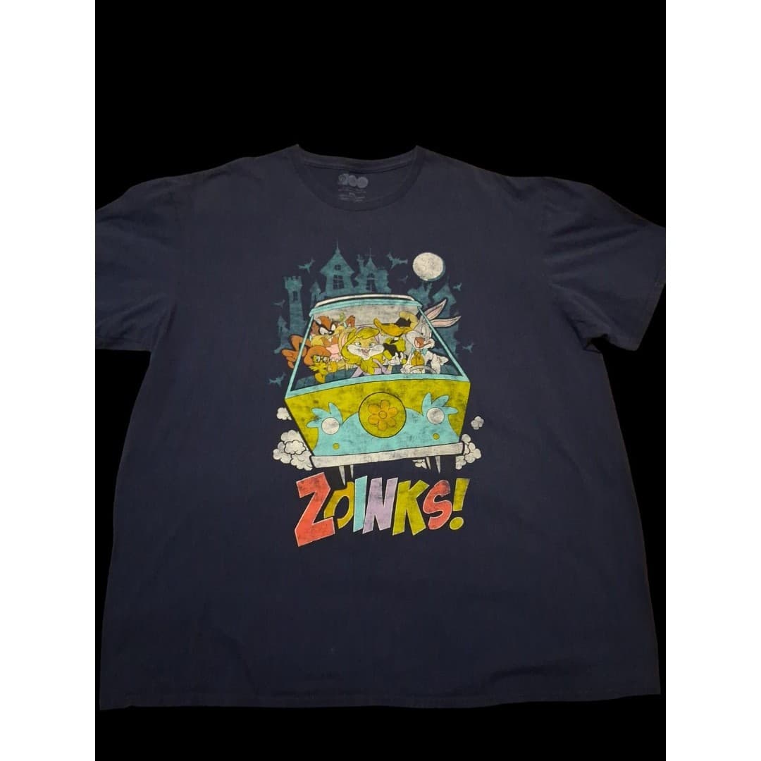 Looney Tunes X Scooby Doo Crossover ZOINKS T-Shirt Size XXL Warner Brothers - Thumbnail 2