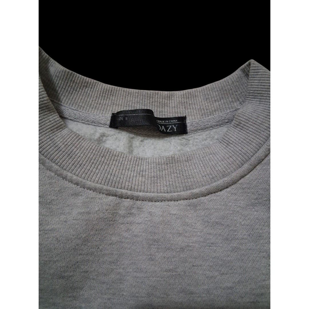 Dazy Sweatshirt Destiny Enrich Each Day Women's Size Small Gray Pullover Graphic - Thumbnail 3