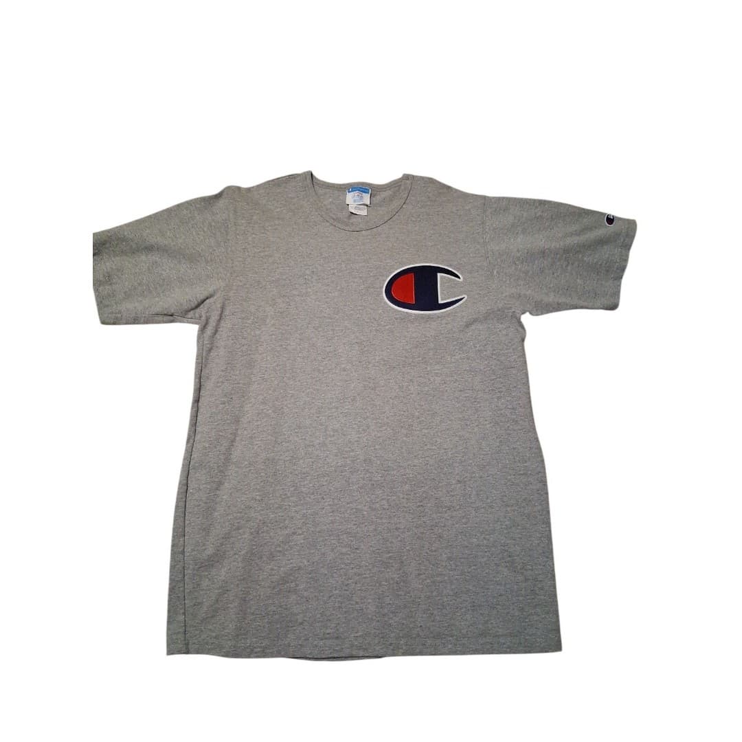 Champion Men's Short Sleeve T-Shirt, Size Large, Graphic Embroidered Logo Tee - Thumbnail 2