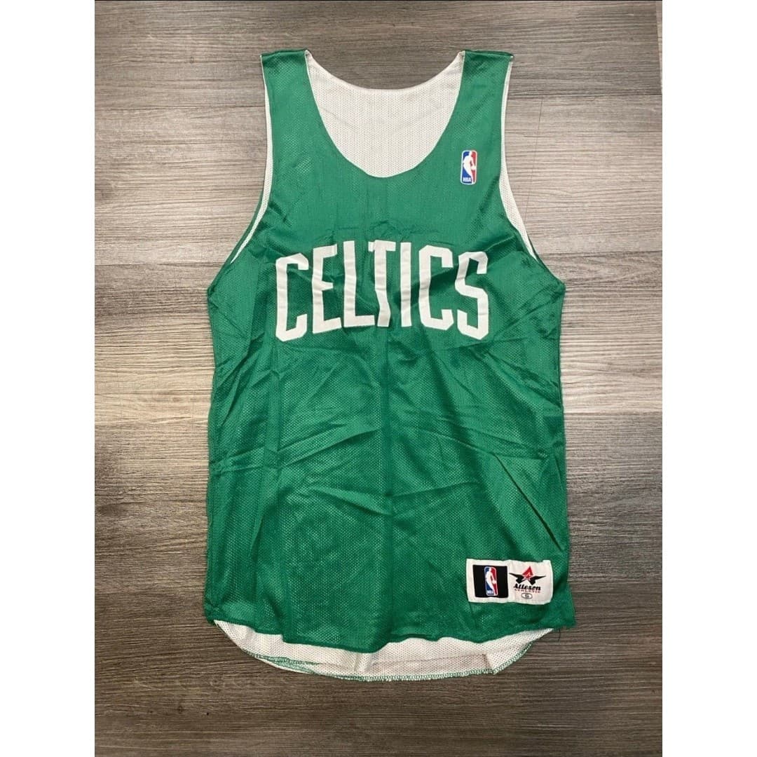 Vintage Boston Celtics Reversible Jersey Don Alleson Athletics Adult Small
