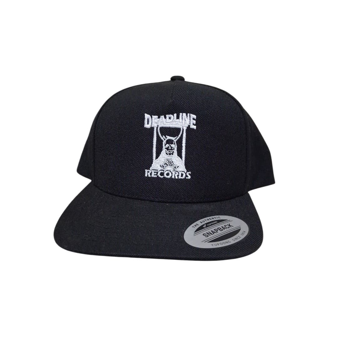 NWT Deadline Records Cool Embroidered Skull And Hourglass Graphic Hat
