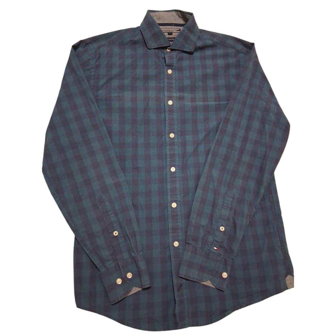 Tommy Hilfiger Men's New York Fit Button-Down Long Sleeve Shirt Size Small - Thumbnail 2