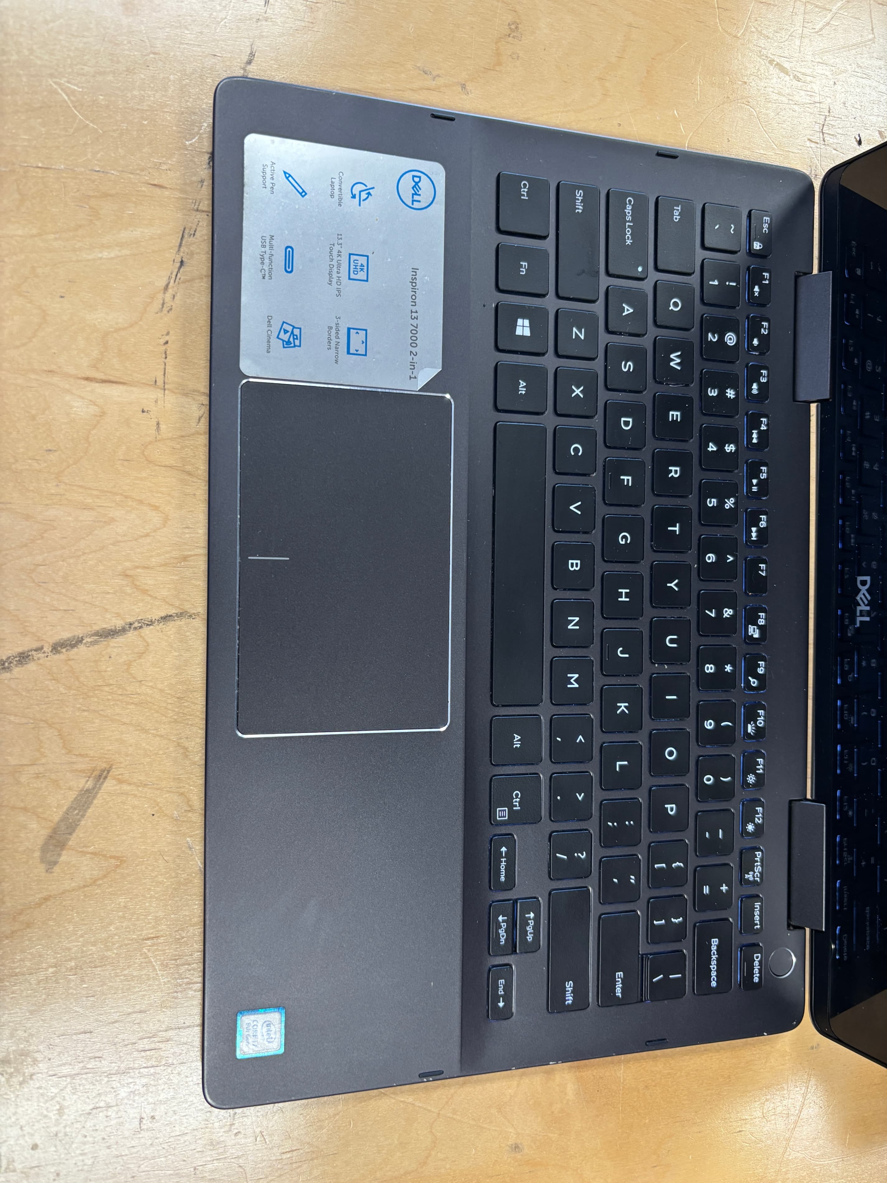 Dell Inspiron 13 7000 Laptop No SSD AS IS - Thumbnail 3