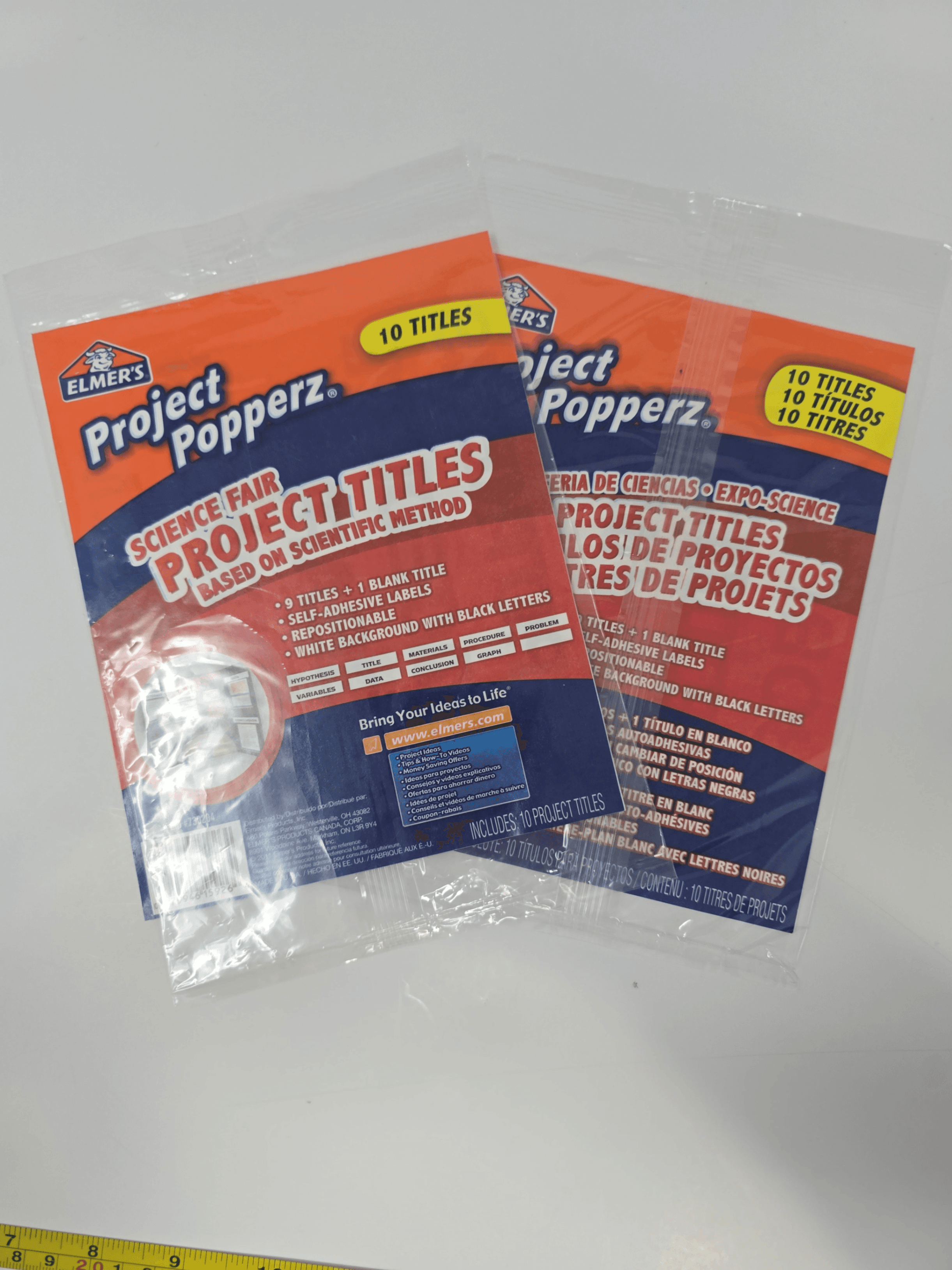 Elmer's Project Popperz Science Fair Titles Pack of 10 NIB - Image 1