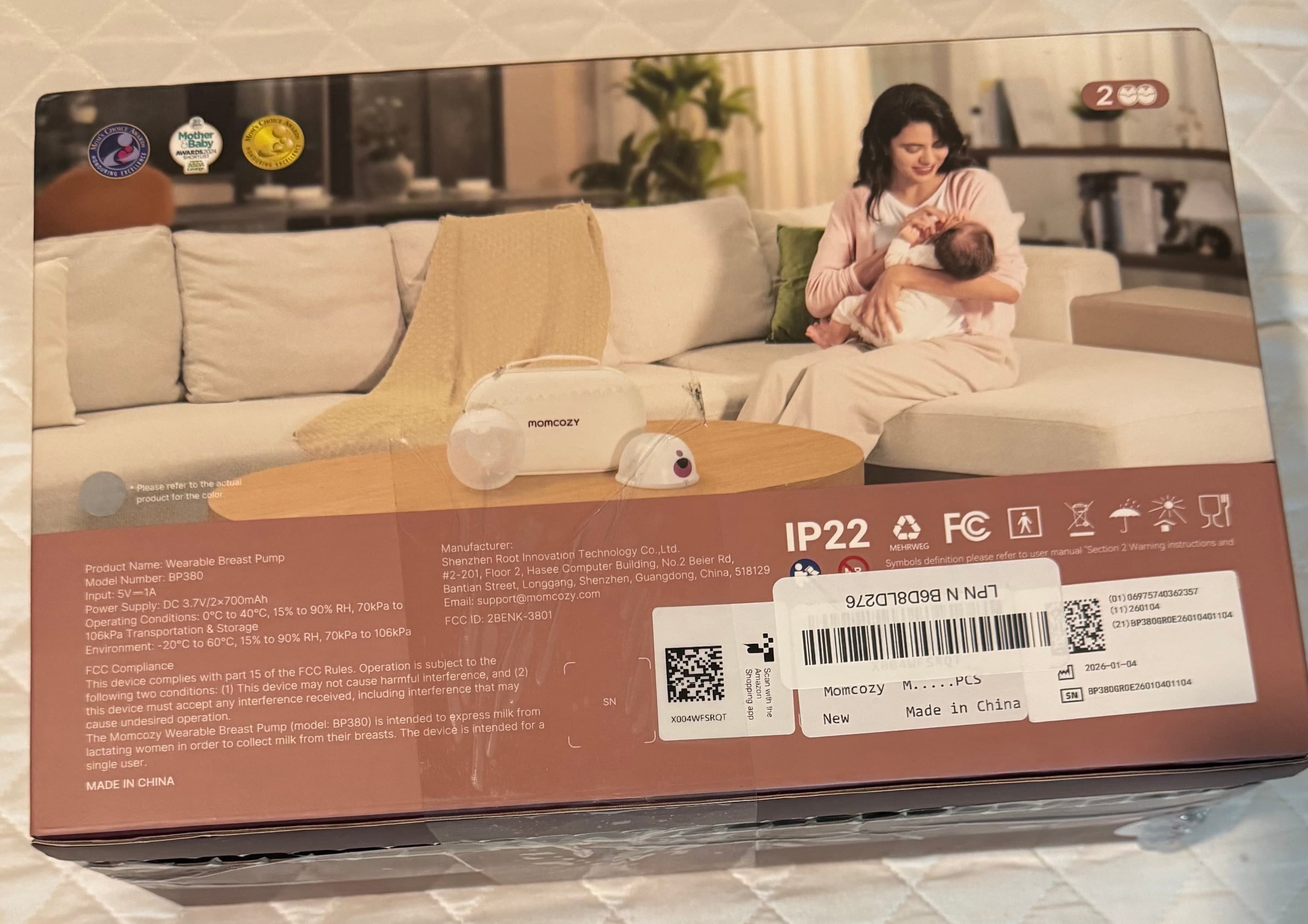 Momcozy M5 Smart Wearable Breast Pump with App Control FREE GIFTS WITH PURCHASE - Thumbnail 2