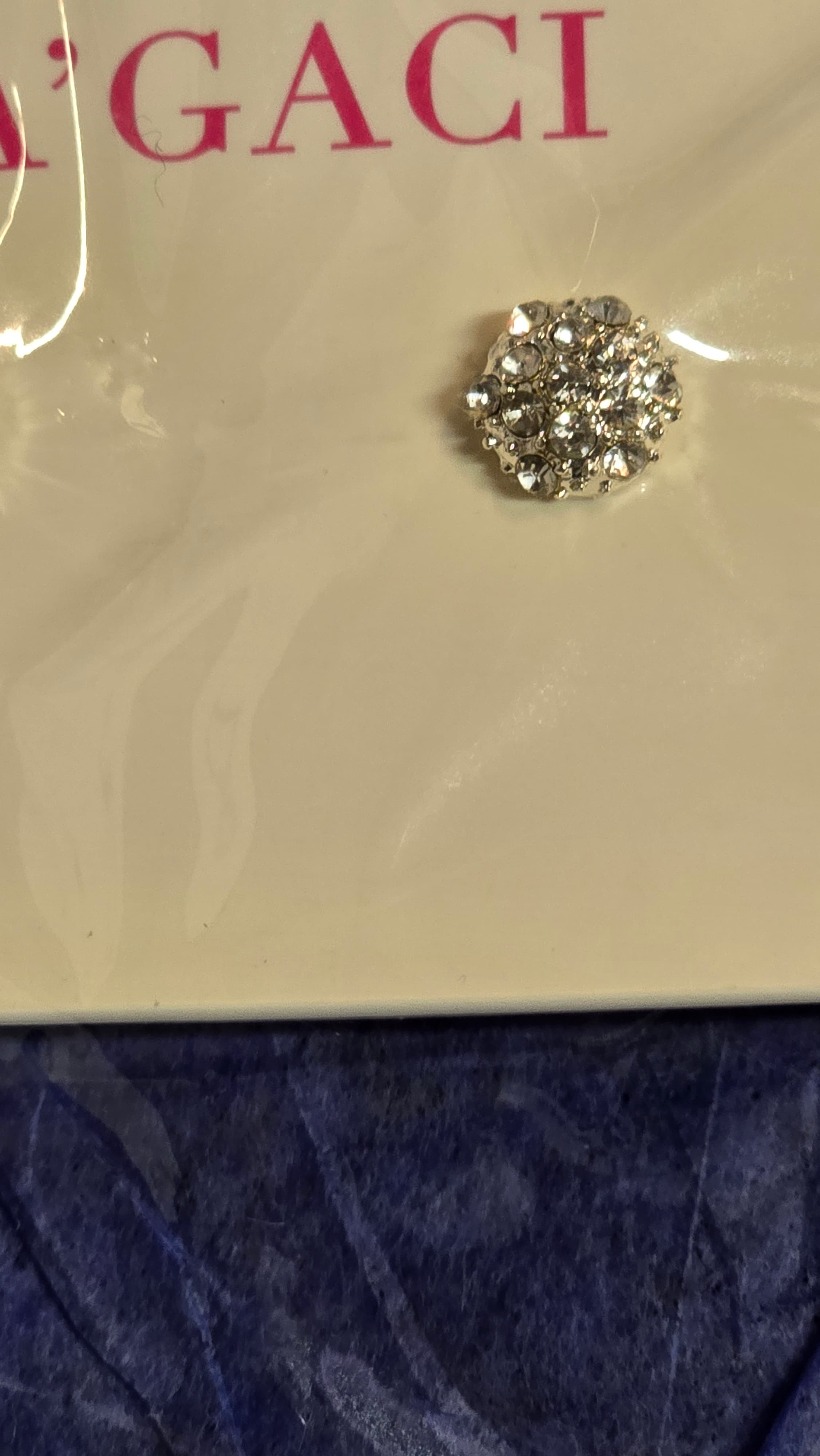 A'GACI CZ SILVER PLATE NECKLACE & EARRING SET - Thumbnail 8