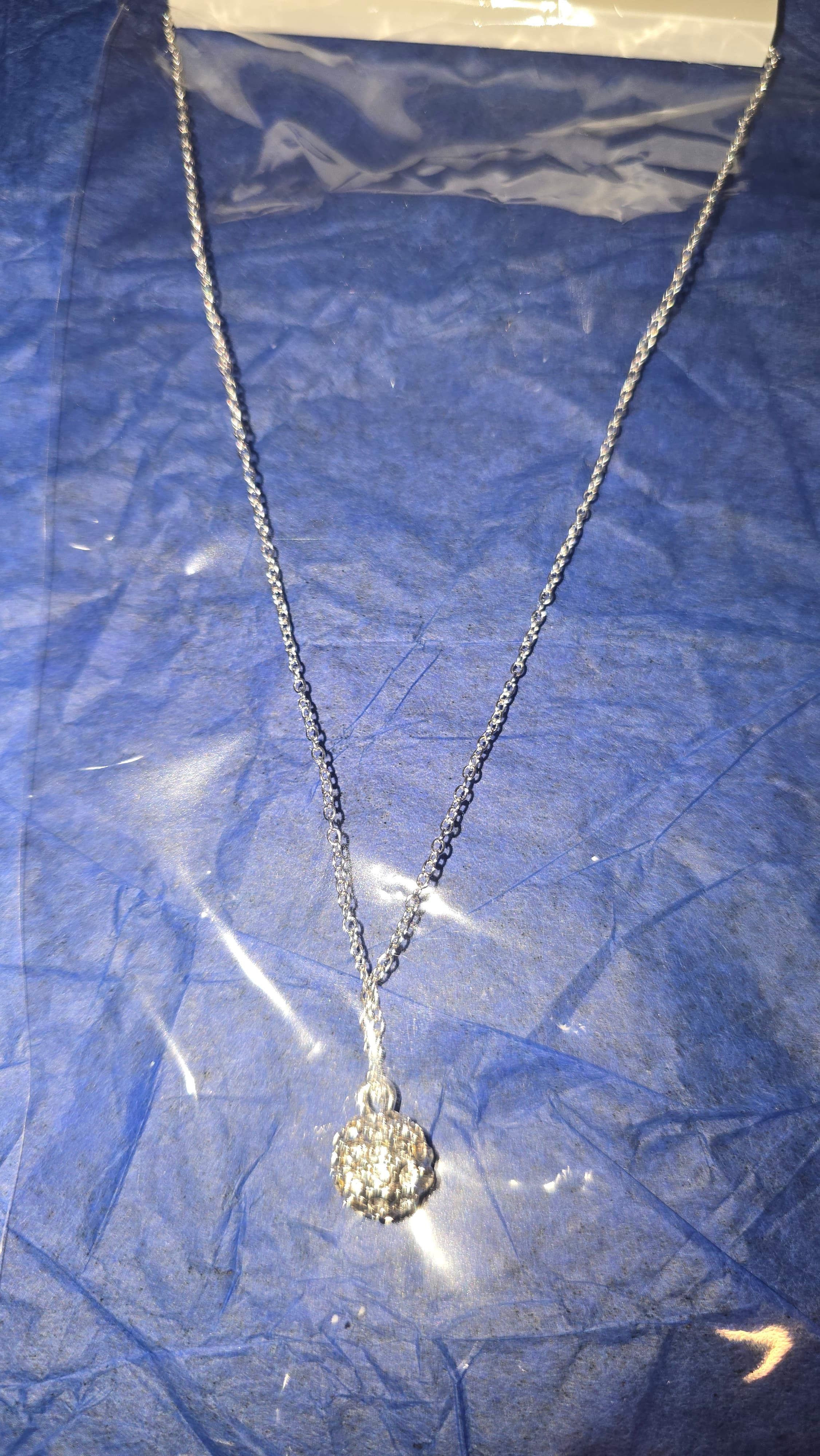 A'GACI CZ SILVER PLATE NECKLACE & EARRING SET - Thumbnail 3