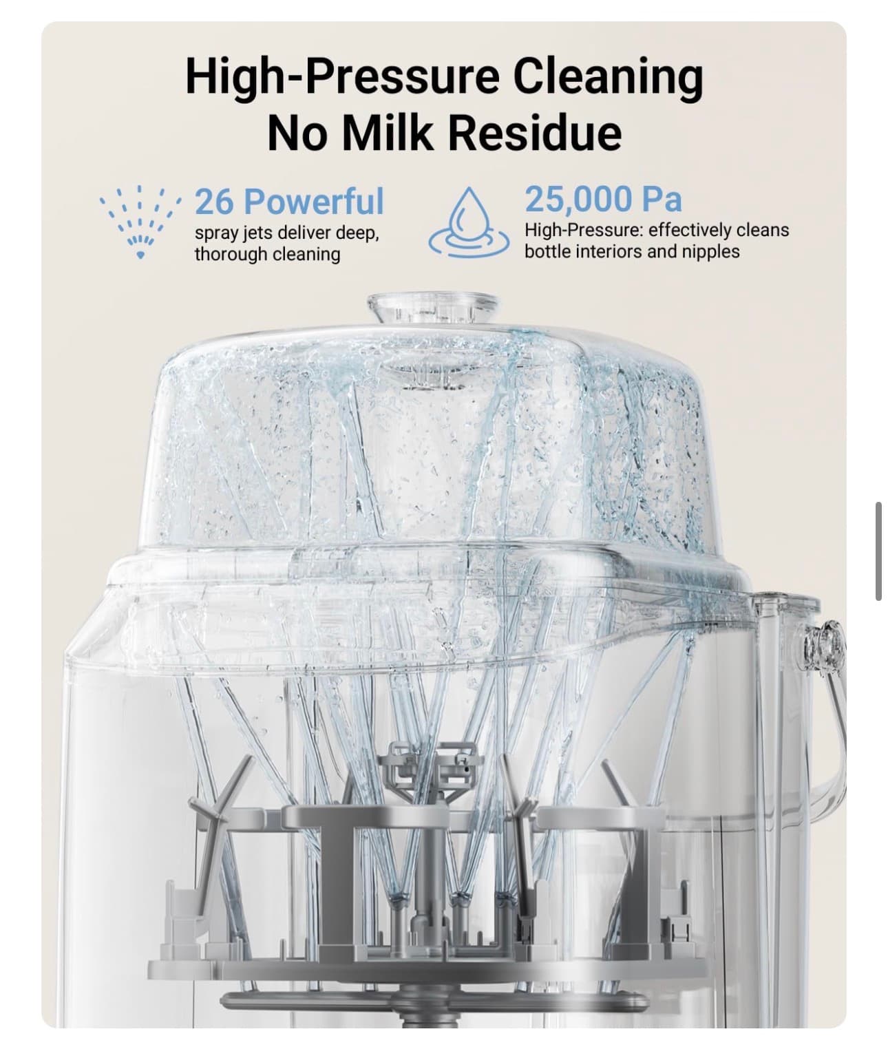 New Bear Baby Bottle Sterilizer Washing Machine - Thumbnail 8