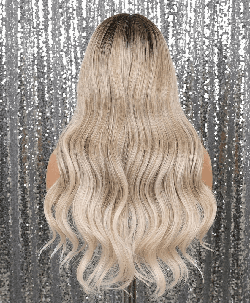 Alexis | Toasted Coconut 26" Long Wavy Lace Front Wig - Thumbnail 4