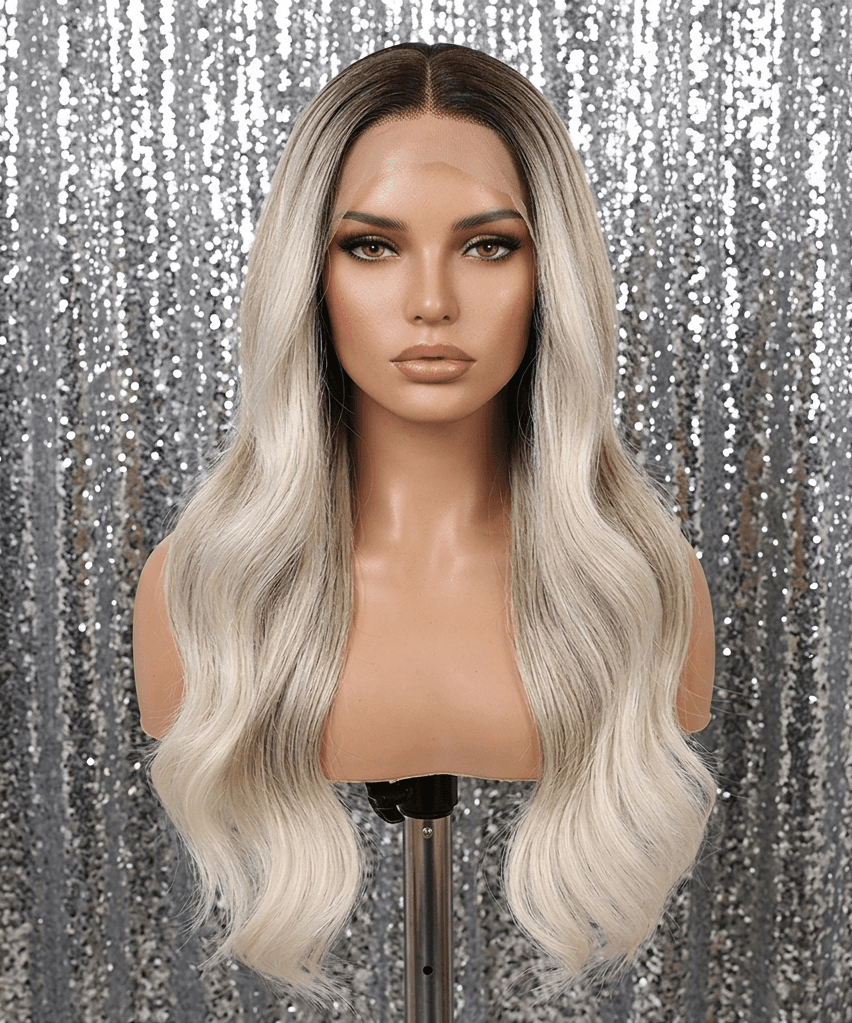Alexis | Toasted Coconut 26" Long Wavy Lace Front Wig - Thumbnail 3