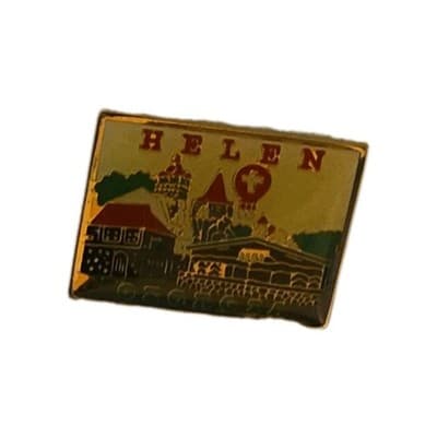 Helen Georgia Souvenir City Scene Pin Badge Collectible - Image 1