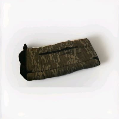 Camouflage Fabric Hunting Hand Warmer with Adjustable Strap and Zippered Pocket - Image 1