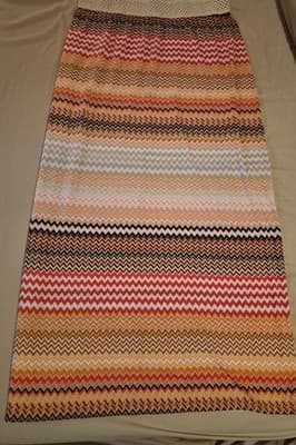 Bobbie Brooks Plus Size 2X Chevron Multicolor Long Skirt for Women - Image 1