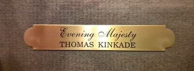 Thomas Kinkade Evening Majesty Framed Matted Print with Certificate Landscape - Thumbnail 4