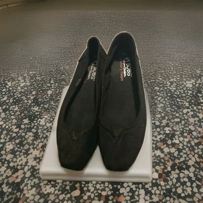 BOBS from Skechers Memory Foam Slip On Black Women's Comfort Flats Round Toe - Image 1