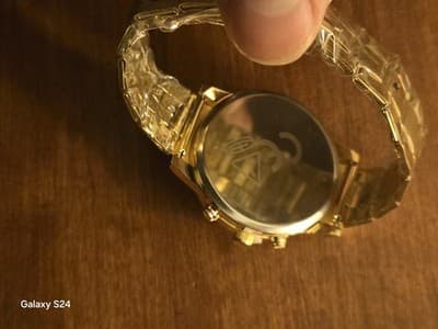 Gold Geneva Mens Quartz Stainless Steel - Thumbnail 4