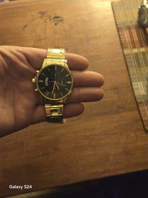 Gold Geneva Mens Quartz Stainless Steel - Thumbnail 5
