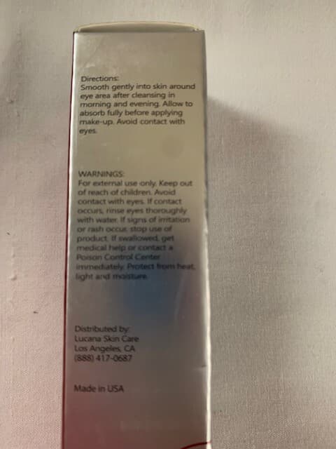 NEW Lucana Intensive Eye Serum .5 Oz - Reduce Lines, Wrinkles, and Dark Circles - Thumbnail 2