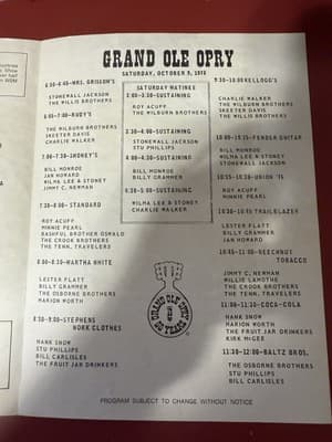 1975 GRAND OLE OPRY Picture History Book ~ 50th Anniversary with Program - Thumbnail 7