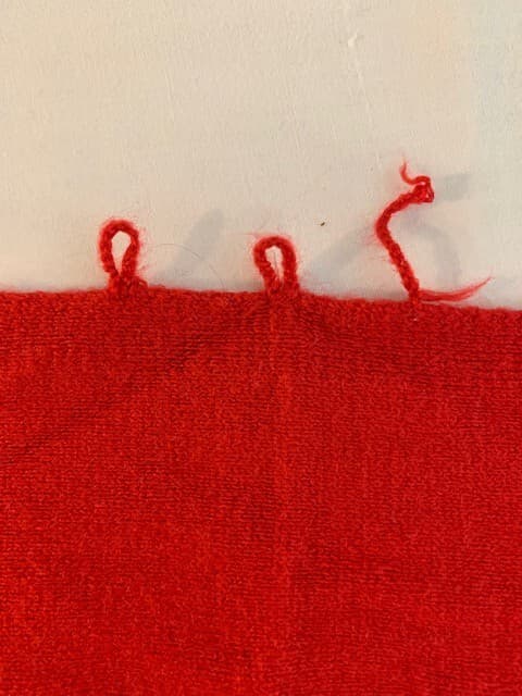 White Stag Women's Red Pullover Sweater with Scarf Size L - Thumbnail 4