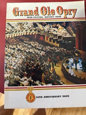 1975 GRAND OLE OPRY Picture History Book ~ 50th Anniversary with Program - Image 1