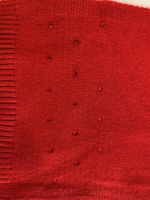 White Stag Women's Red Pullover Sweater with Scarf Size L - Thumbnail 5