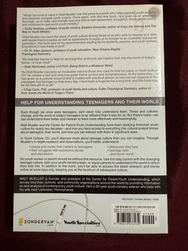 2 books Walt Mueller Youth Culture 101 & Engaging the Soul of Youth Culture - Thumbnail 3
