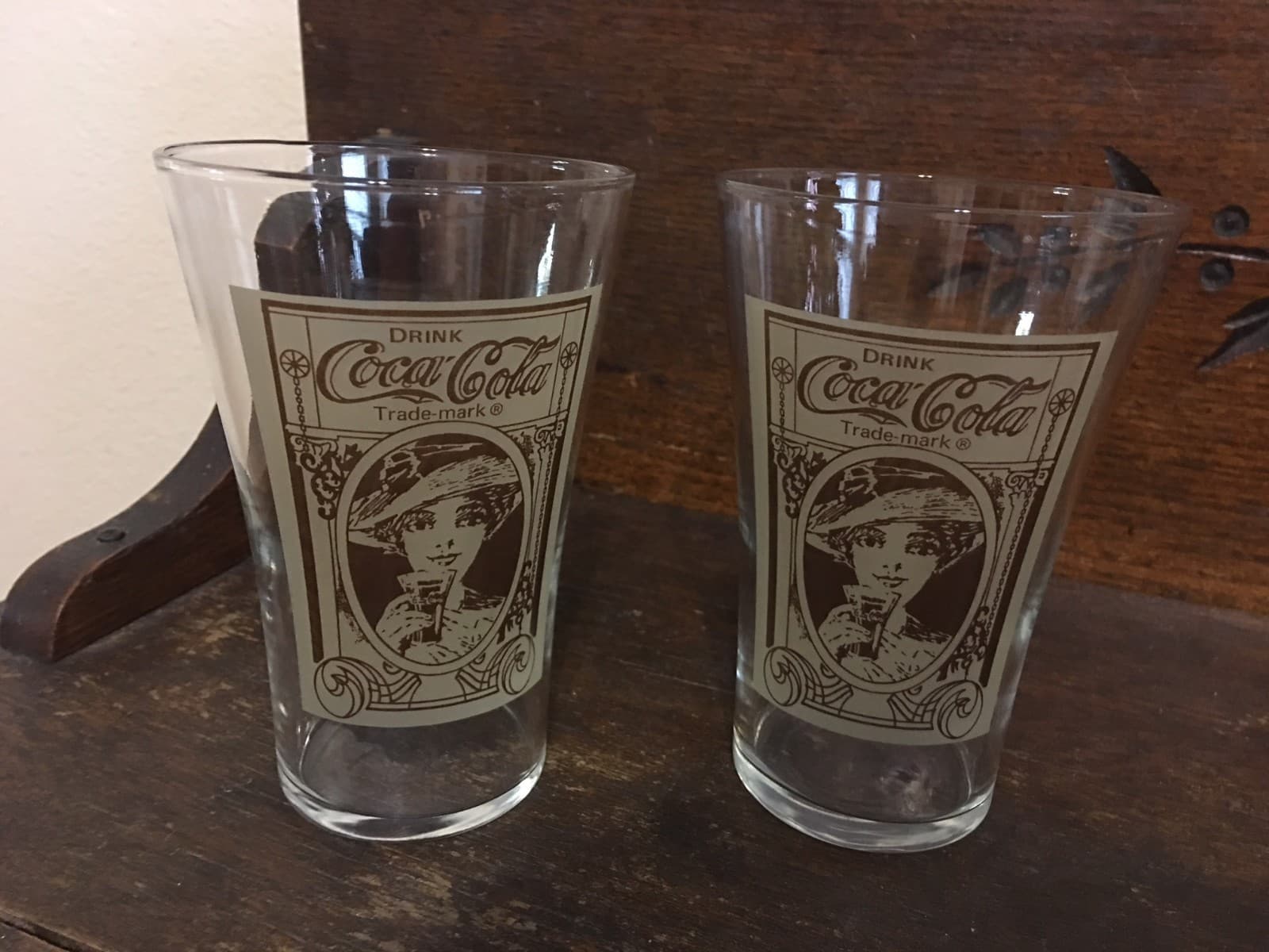 Coca Cola Drinking Glasses Vintage Re-creation Flair The Archives - Image 1