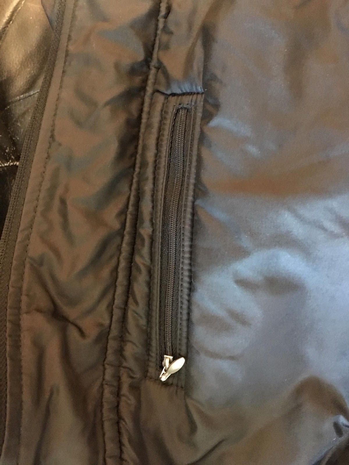 skea Paris/Vail Ladies Faux Suede Jacket Black Size 4 Zip Snap Collared - Thumbnail 4
