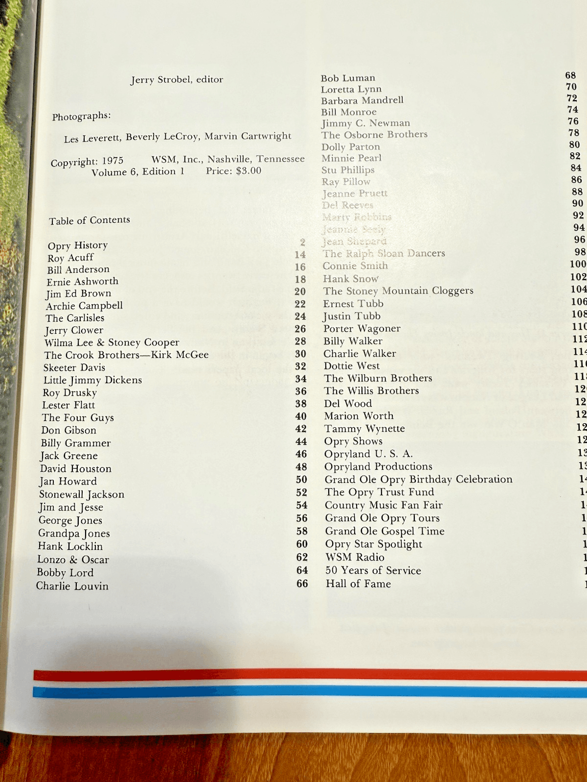 1975 GRAND OLE OPRY Picture History Book ~ 50th Anniversary with Program - Thumbnail 3