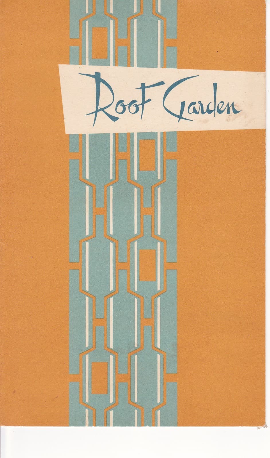 Roof Garden Berlin Hilton Menu & table tent 1959 German/English Dachgarten - Image 1