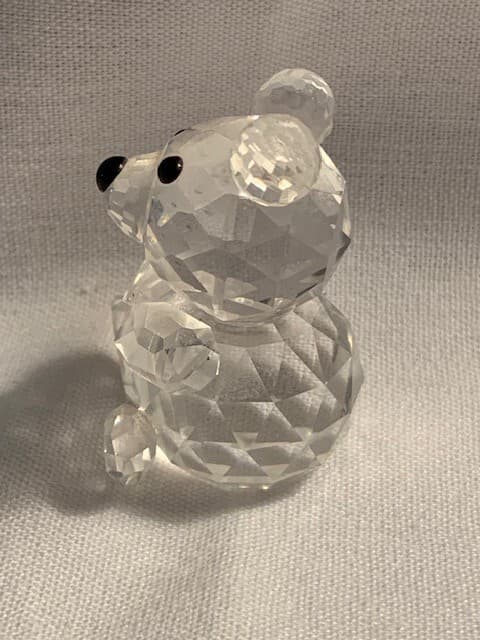 Swarovski Crystal Bear Mini Miniature 1.5" Seated Teddy Bear Figurine Woodland - Thumbnail 2