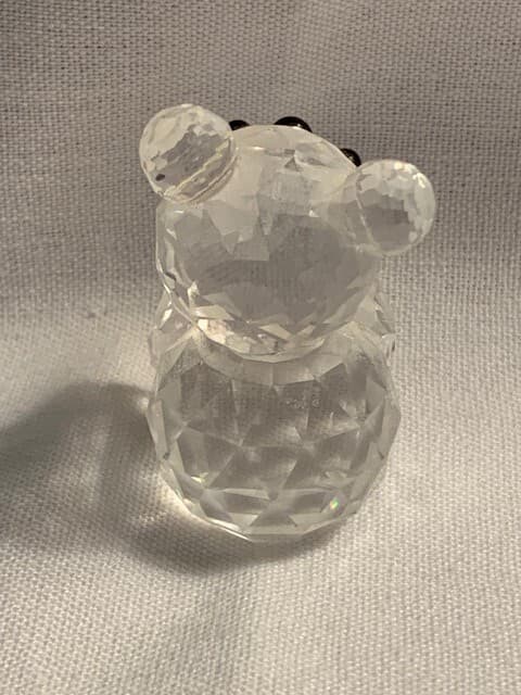 Swarovski Crystal Bear Mini Miniature 1.5" Seated Teddy Bear Figurine Woodland - Thumbnail 3