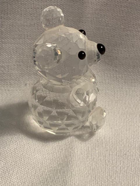 Swarovski Crystal Bear Mini Miniature 1.5" Seated Teddy Bear Figurine Woodland - Thumbnail 4