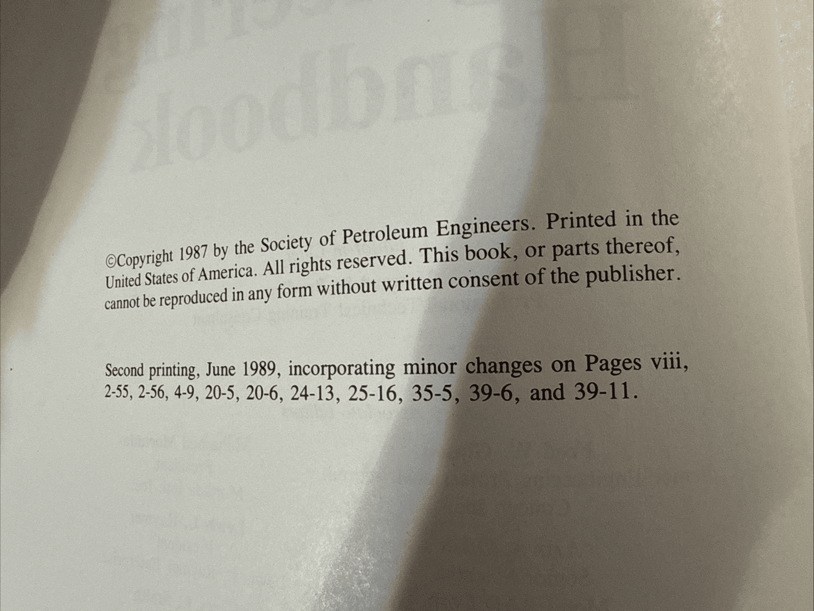Petroleum Engineering Handbook by H. B. Bradley - Hardcover 1989 2nd Printing - Thumbnail 6